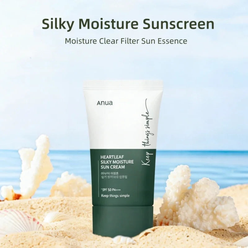 ANUA | Heartleaf Silky Moisture Sun Cream SPF50+