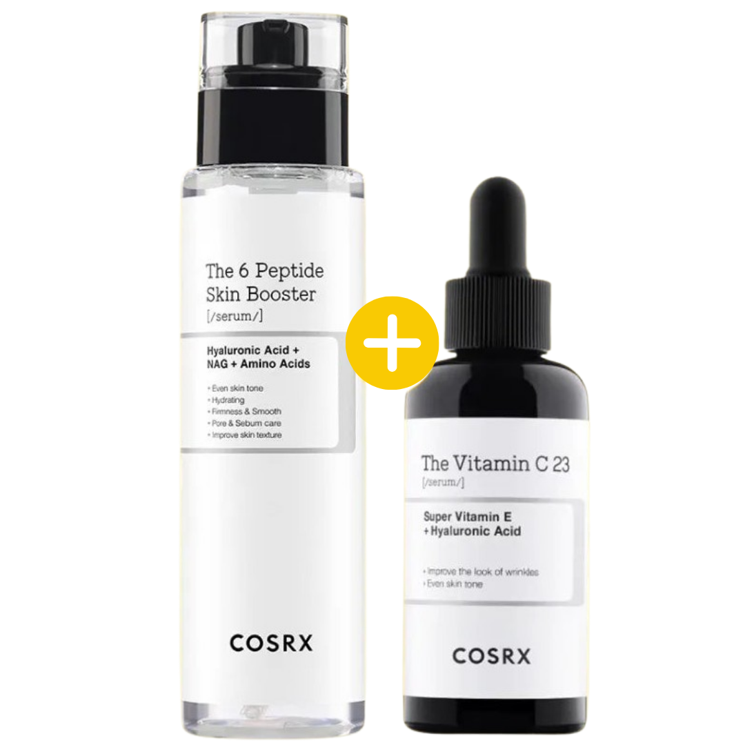 COSRX | 6 Peptide Skin Booster Serum 150ml + Vitamin C 23 Serum